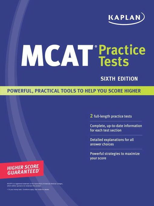 Title details for Kaplan MCAT Practice Tests by Kaplan - Available